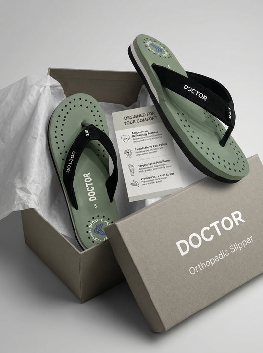 Doctor Orthopedic Slippers for Men & Women | Extra Comfort & Blood Circulation Support 🧑‍🔬 🔥